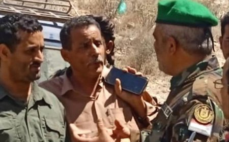 قائد ألوية الأحزمة الأمنية في يافع يزور مديرية رصد لتفقد الحالة الأمنية والوقوف على جهود استتباب الأمن