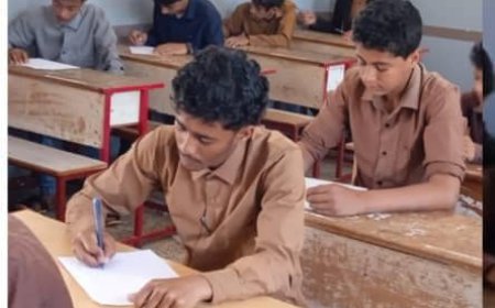 ثانوية خالد بن الوليد رخمة تدشن امتحانات العام الدراسي بحضور هيئة إدارتها بيافع