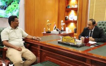 المحافظ بن ماضي يطلع على ترتيبات البدء في مشروع ترميم الجناح الغربي لمتحف المكلا