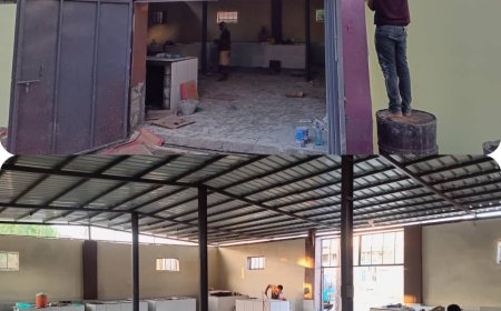 في ابين ..  أعمال تجهيز  موقع سوق اللحوم بزنجبار  شارفت على الانتهاء