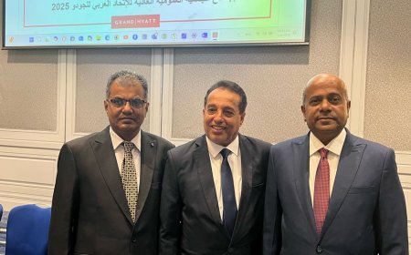 الوزير البكري يهنئ نعمان شاهر بمناسبة فوزه برئاسة الاتحاد العربي للجودو 