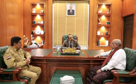 قيادات المجلس الانتقالي الجنوبي ومحافظ حضرموت يبحثون تعزيز الأمن والاستقرار في المحافظة