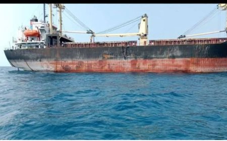 لأول مرة وصول باخرة عملاقة إلى ميناء المخا 