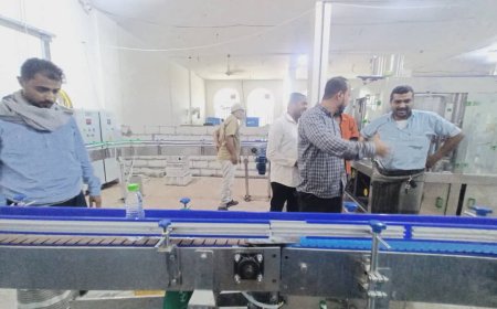 مدير عام الموارد المائية في أبين الفضلي يدشن إفتتاح وتوسعة مصنع مياه الصفوة بخنفر