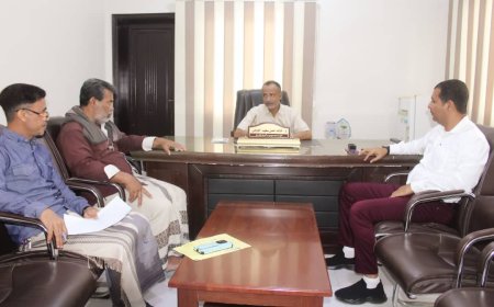 مدير عام بروم ميفع يعقد اجتماعا بلجنة المناقصات في المديرية