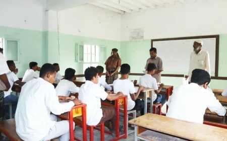 تدشين امتحانات النقل للعام الدراسي 2024-2025م بمديرية المحفد محافظة أبين