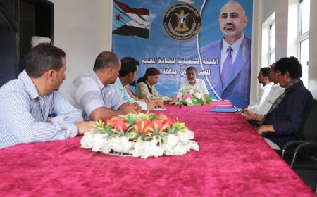 إنتقالي الضالع يعقد لقاءً تشاورياً مع رؤساء أقسام إدارة الشباب والرياضة