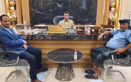 قائد لواء الشرطة العسكرية وقائد اللواء الأول مشاة يزوران مكتب وحدة حماية الأراضي ويشيدان بجهودها