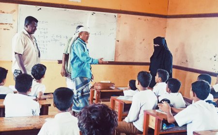 مديرة إدارة التعليم بانتقالي أبين تتفقد سير العملية التعليمية في مدارس زنجبار