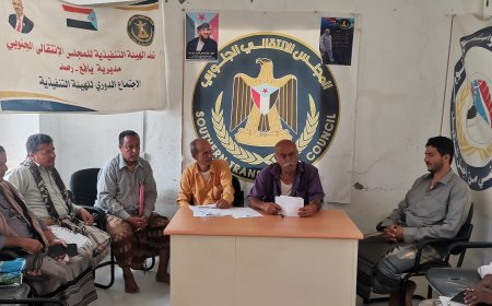 تنفيذية انتقالي يافع رصد تعقد اجتماعها الدوري لشهر أبريل