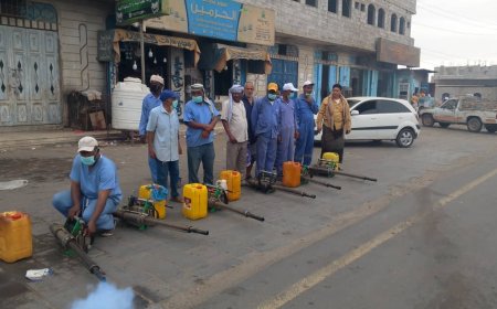 بتوجيهات اللواء تركي.. الجبلي والسقاف يدشنان حملة الرش الضبابي في مديرية الحوطة