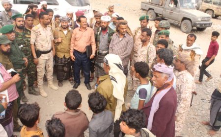 تدشين دخول الحملة الأمنية إلى مديرية كرش القبيطة