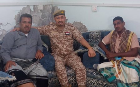 العميد مختار النوبي يلتقي الشيخ العليان والناشط شوبا لمناقشة عدد من القضايا بأبين