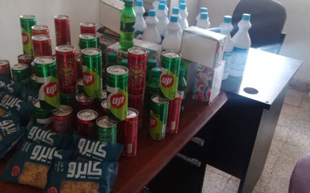 في أول نزول له.. مكتب أشغال زنجبار يقوم بضبط عدد من المخالفات الصحية في بعض من البقالات بسوق المدنية