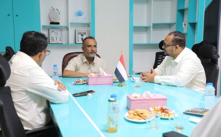 مدير عام بروم ميفع يناقش مع الوصول الإنساني آلية تنفيذ مشروع المركز الصحي بميفع "السفال"  