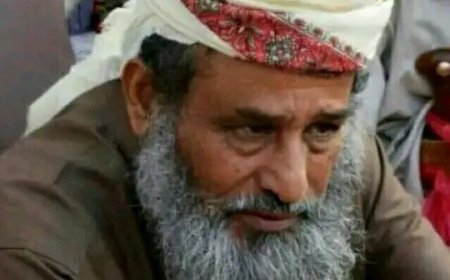 وكيل محافظة أبين يعزي بوفاة المناضل الشيخ عوض حسين بن عشيم الطوسلي