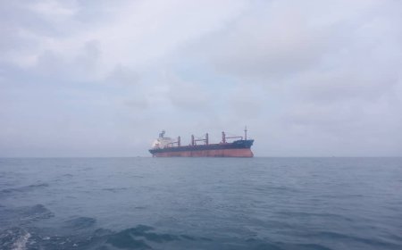 حزام الساحل وخفر السواحل بأبين يباشران اجراتهم الأمنية في كشف باخرتين دولية على أميال من المسار الغير قانوني للشواطى اليمنية