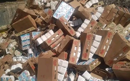 مكتب الصناعة والتجارة بشبوة يتلف 13 طناً من مشتقات الألبان منتهية الصلاحية