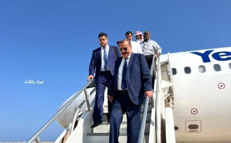 عاجل.. اللواء أحمد سعيد بن بريك يصل مدينة المكلا