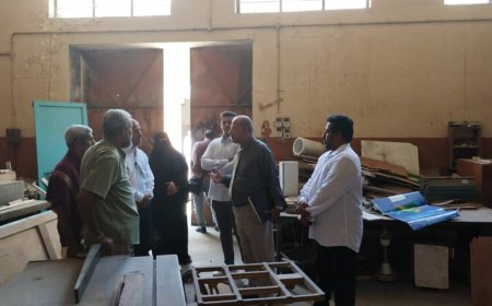 مجلس المستشارين في المجلس الانتقالي الجنوبي يتفقد اقسام المعهد التقني الصناعي في العاصمة عدن
