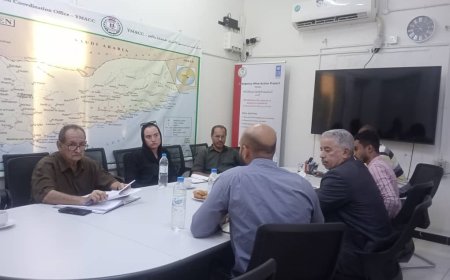 مكتب تنسيق الأعمال المتعلقة بالألغام YMACC يع اجتماع هام مع منظمة هالوتروست