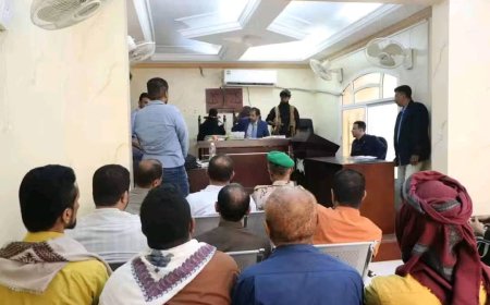 المحكمة الجزائية الابتدائية المتخصصة بعدن تصدر حكماً في قضية اغتيال القائد المشرقي