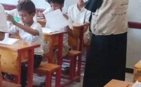 رئيسة جمعية الخير النسوية في مودية تتفقد سير امتحانات الطلاب