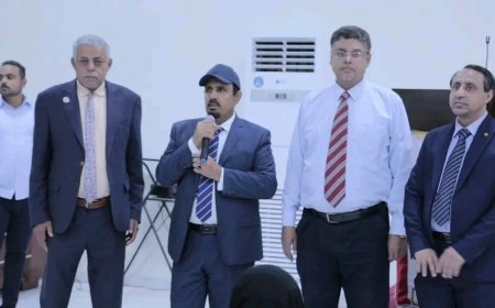 المحافظ بن ماضي يدشن الامتحان الكتابي للكفاءة لمنتسبي الكوادر الصحية بحضرموت شبوة المهرة سقطرى