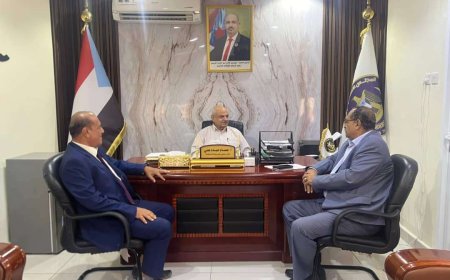 نائب رئيس الجمعية الوطنية يبحث مع نائب محافظ لحج أوضاع المحافظة