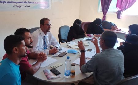 رئيسة منظمة ( cpco) تستقبل ممثل منظمة كير بمقرها بالعاصمة عدن