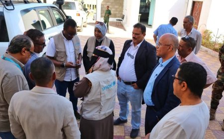 وفد من منظمة اليونيسف يزور مركز 22 مايو للأمومة والطفولة بمحافظة تعز
