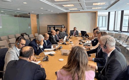 محافظ البنك المركزي يلتقي رئيس دائرة الشرق الأوسط ووسط آسيا في صندوق النقد الدولي بواشنطن