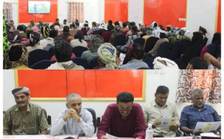 مؤسسة شباب أبين تقيم معرضًا لربط المستفيدين بخدمات السوق في مشروع بناء القدرة على الصمود بخنفر وأحور