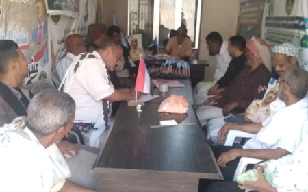 استكمال استعدادات اللجان المختصة بانتقالي مديرية الديس الشرقية لفعالية حضرموت أولاً