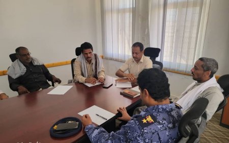 مدير عام مديرية الضليعة يلتقي القاضيين باوزير والبحسني