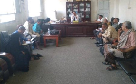 مدير عام تربية أبين يترأس اجتماعا للجنة الفرعية للاختبارات بالمحافظة