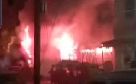 عاجل.. حريق في احد المطاعم الشعبية بالمعلا عدن