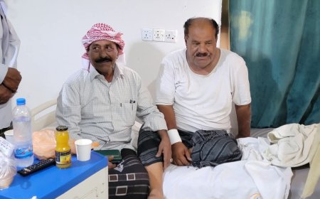 رئيس تنفيذية انتقالي شبوة يطمئن على صحة قائد القوات المشتركة بالمحافظة