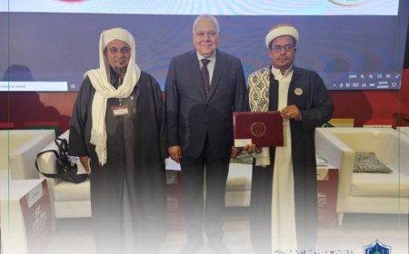 جامعة الوسطية الشرعية  تحصل على عضوية اتحاد الجامعات العربية في المؤتمر العام الـ57 لاتحاد الجامعات بالكويت