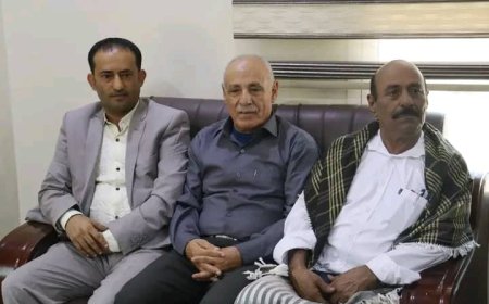 رئيس تنفيذية انتقالي حضرموت يلتقي قيادات انتقالي شبوة والضالع وممثل انتقالي لحج المشاركين في مليونية “حضرموت أولًا”