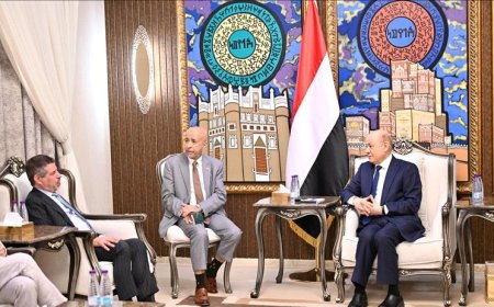 رئيس مجلس القيادة يستقبل سفير الولايات المتحدة الامريكية