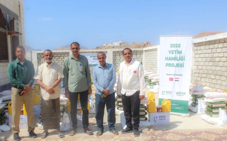 مدير عام بروم ميفع يدشن مشروع كفالة الأيتام "التركي" بالمديرية