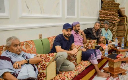 التلاليون يقدمون واجب العزاء في وفاة المؤرخ الرياضي هاشم الوحصي