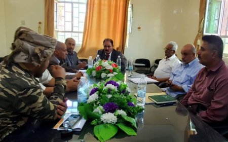 محافظ الضالع يترأس اجتماعًا هامًا للمكاتب التنفيذية الإيرادية لمناقشة سُبل تعزيز تحصيل الإيرادات وتنمية الموارد المحلية