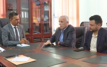 أمين عام محلي حضرموت يناقش أوجه التعاون المشترك مع منظمة اليونبس ( UNOPS ) بحضرموت