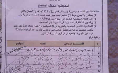 اجتماع لرؤساء احياء ومربعات مدينة لودر يطالبون بعودة ياسر عباد رئيسا للجان المجتمعية بالمديرية