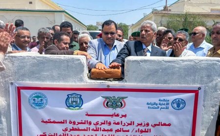 وزير الزراعة ومحافظ لحج يدشنان مشاريع جديدة بكلية ناصر للعلوم الزراعية