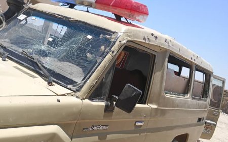 تفجير إرهابي يستهدف سيارة إسعاف تابعة للواء الثاني دعم وإسناد شرقي مودية