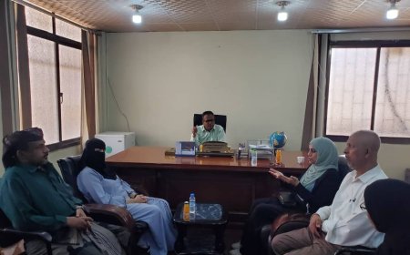 رئيس هيئة مصائد خليج عدن يلتقي ممثلي UNDP ومنظمة غدق ويناقش معهم دعم مائتين مستفيد من الصيادين والنساء