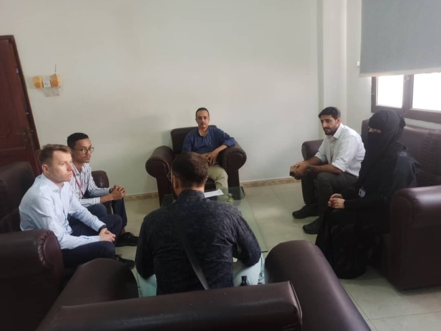 نائب مدير عام  الصحة يلتقي نائب مدير منظمة كاريتاس البولندية في عدن